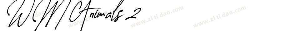 WM Animals 2字体转换